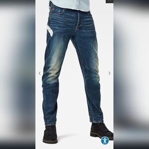 G Star ARC 3D SLIM WOKKIE ARTWORK JEANS Size 31x32